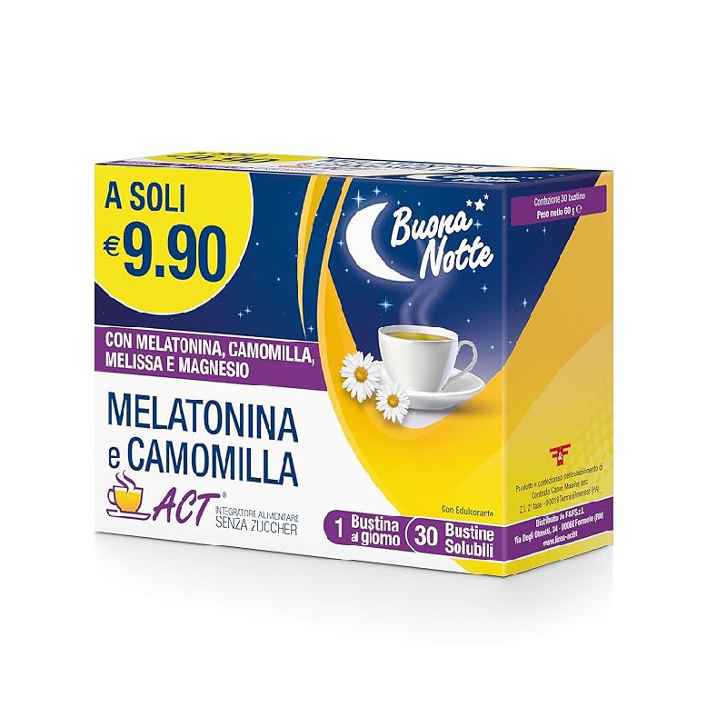ACT – Camomilla e Melatonina fino al 36% di sconto