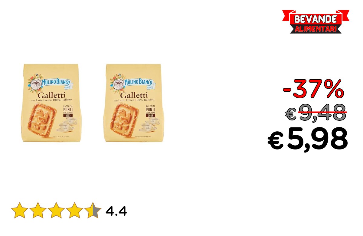 Mulino Bianco Biscotti – fino al 37% di sconto Offerta
