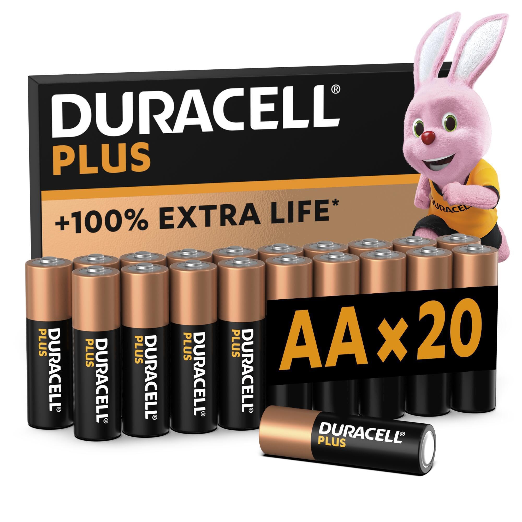 Duracell Batterie Plus AA fino al 40% di sconto