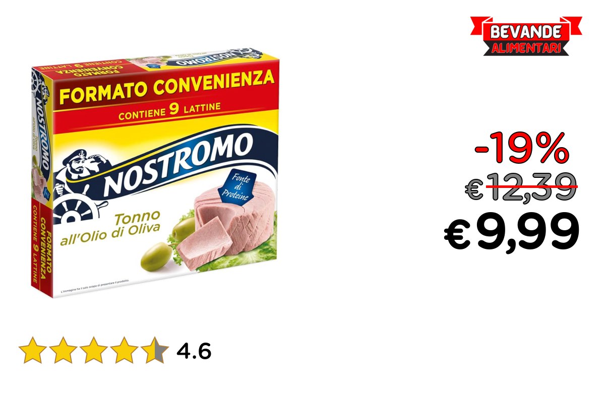 Nostromo Tonno: fino al 19% di sconto Offerta