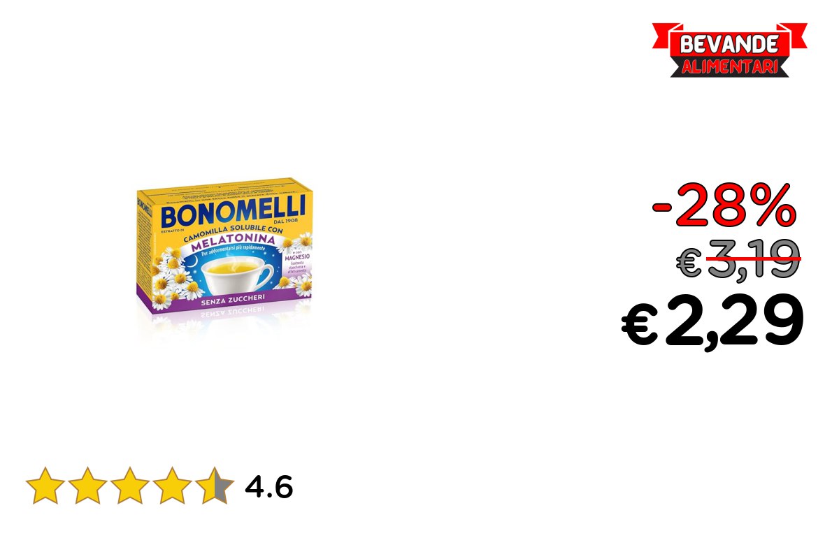 Bonomelli Camomilla: fino al 28% off – Offerta