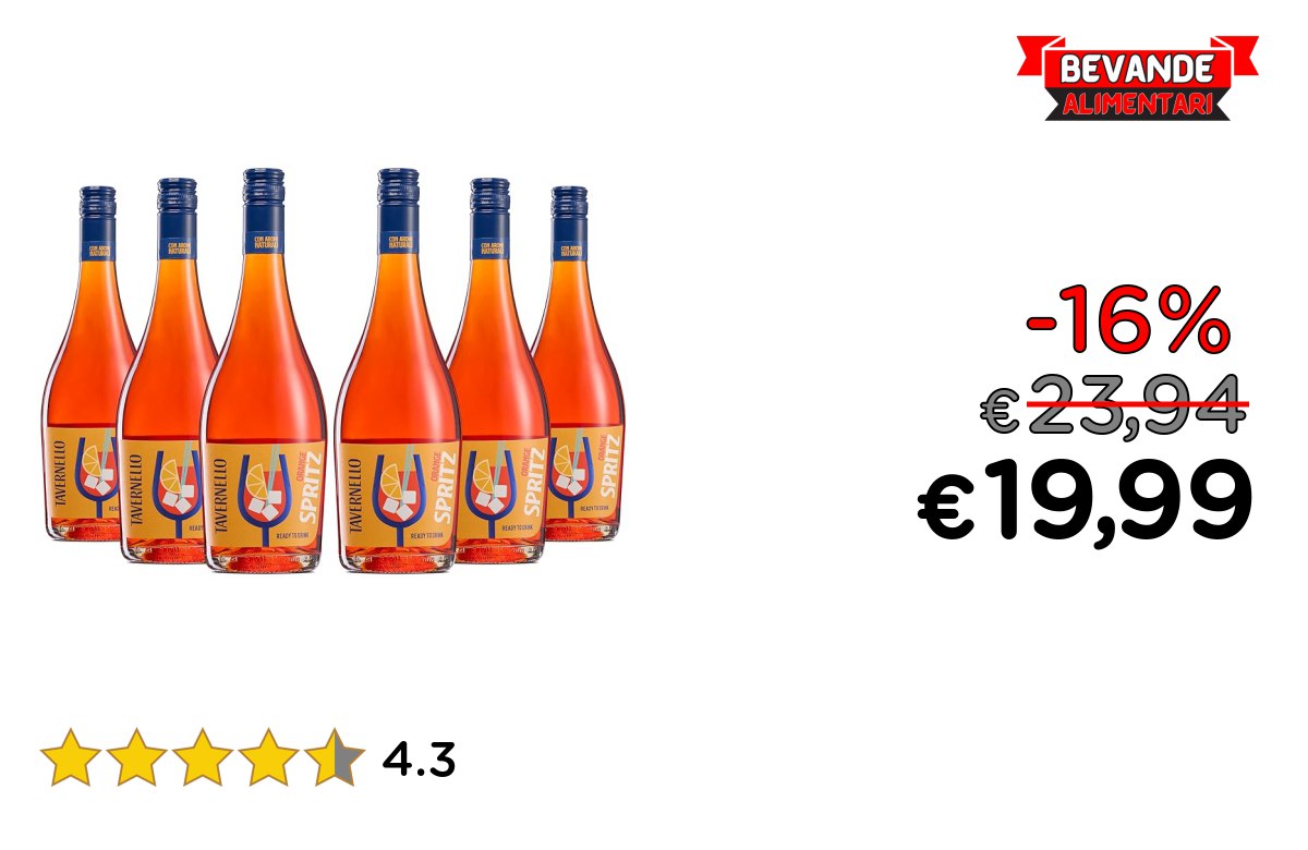 Tavernello Spritz Orange: fino al 16% di sconto