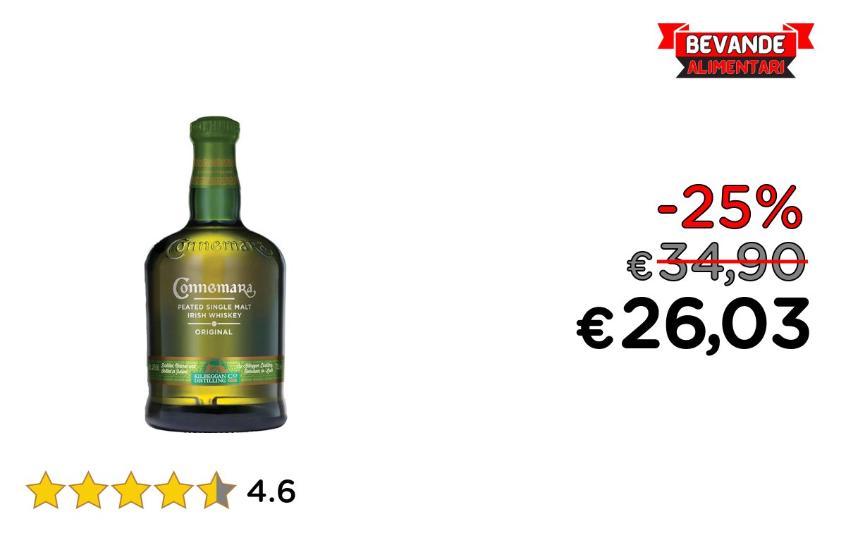 Connemara Peated Original: fino al 25% di sconto Deal