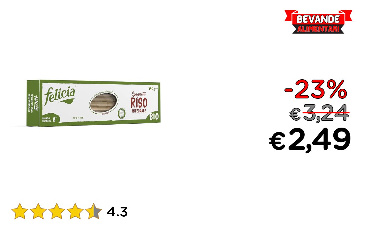 Felicia Spaghetti Pasta: Fino al 23% di sconto Offerte