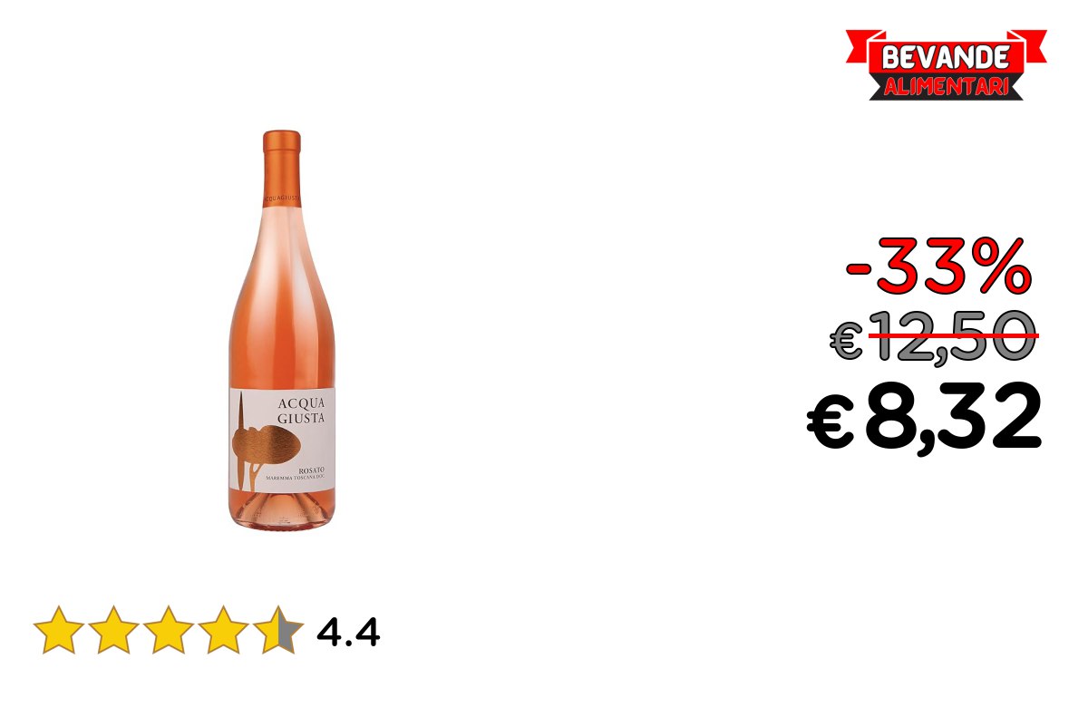 Tenuta la Badiola Acquagiusta Rosato – 33% off Deal