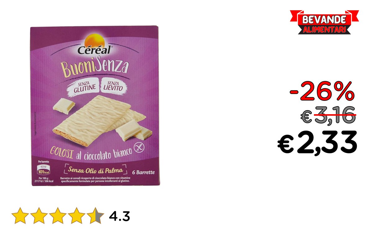 Céréal Buoni Senza: fino al 26% di sconto Deal