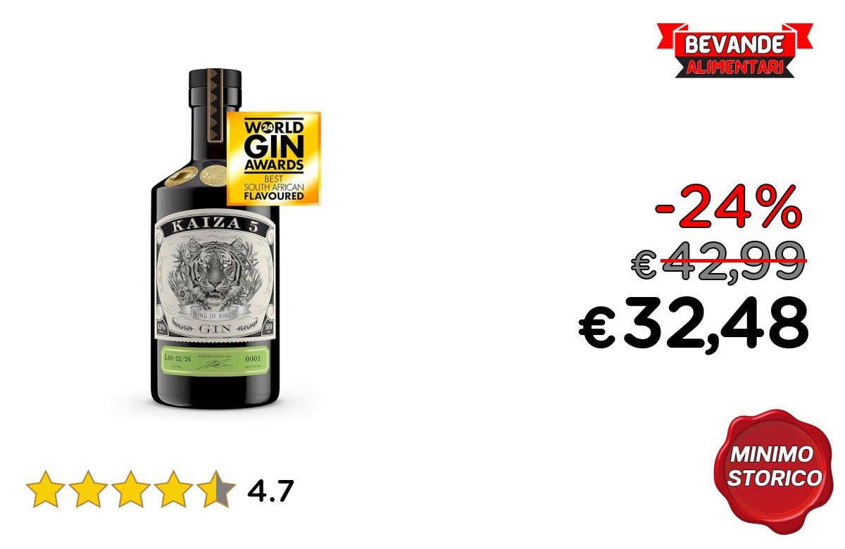 KAIZA 5 GIN fino al 24% di sconto Deal
