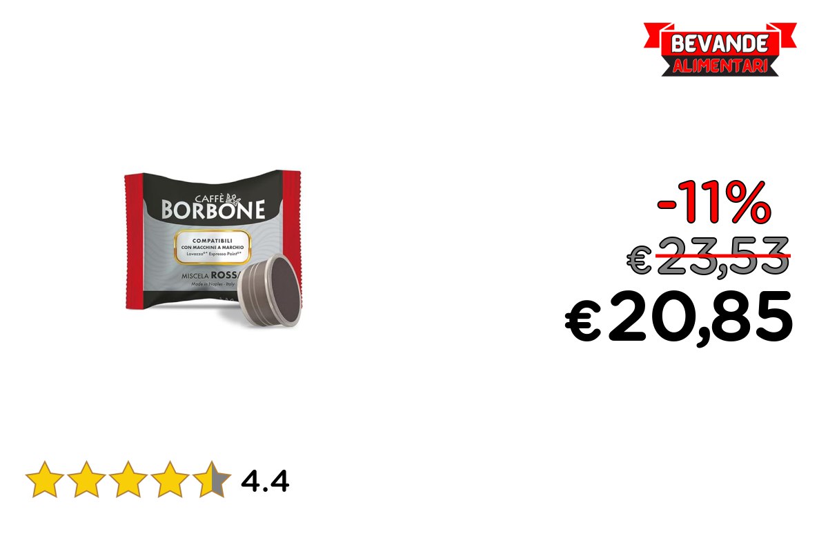 Caffè Borbone Miscela Rossa – fino al 11% di sconto Deal
