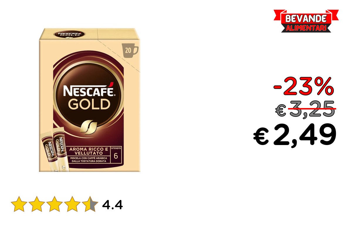 NESCAFÉ Gold Caffè fino al 23% di sconto Deal