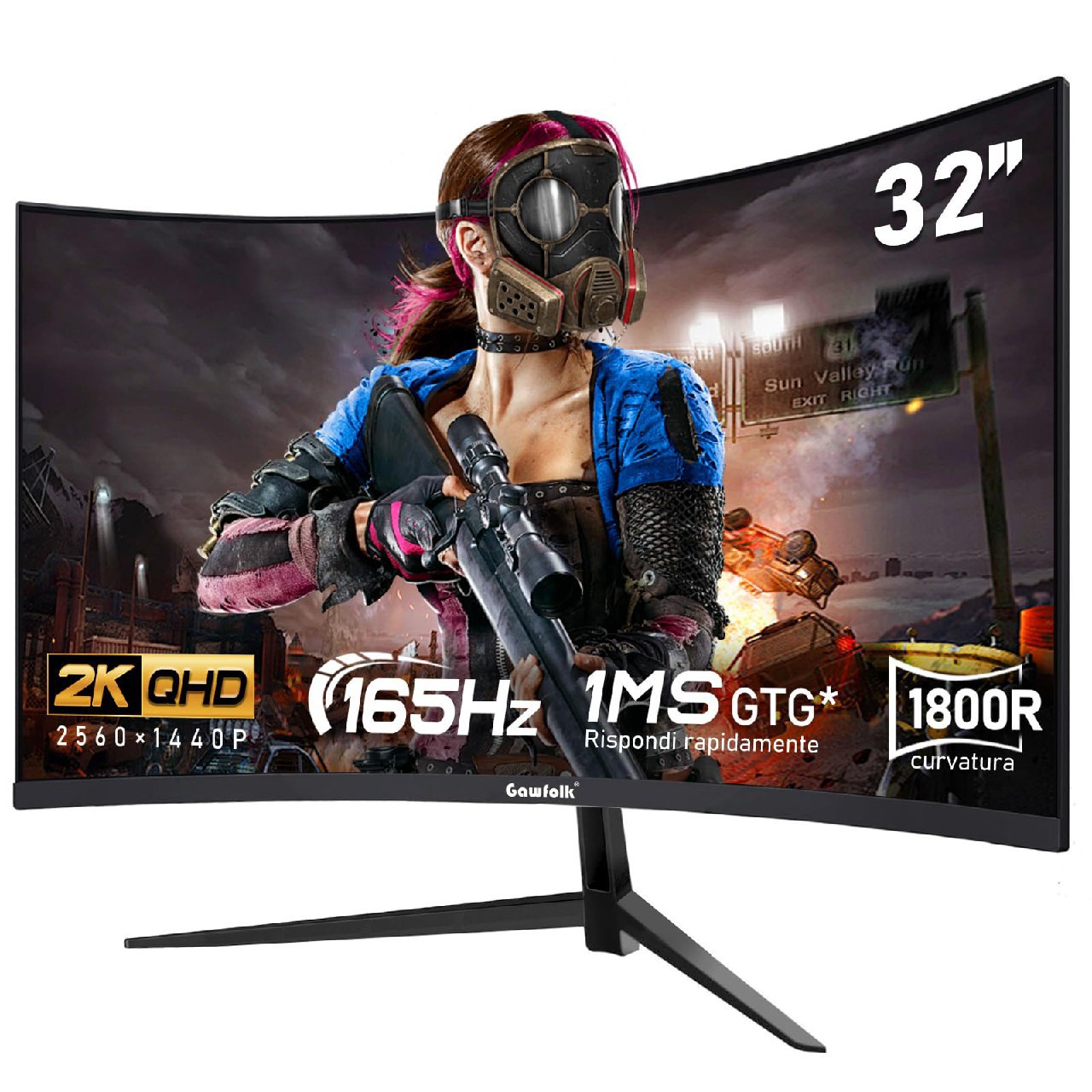 Gawfolk schermo PC 32 pollici fino al 27% di sconto