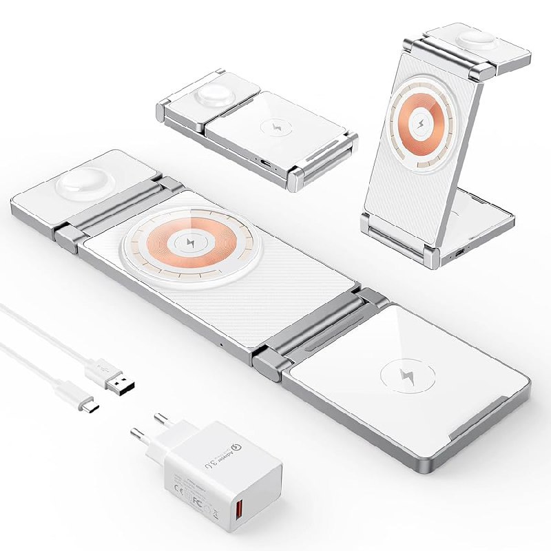 Caricabatterie Wireless 3 in 1: fino al 52% di sconto