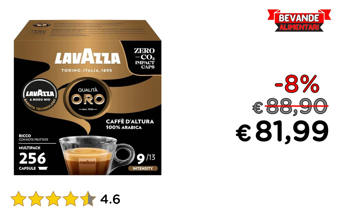Lavazza Capsule up to 8% off Deal