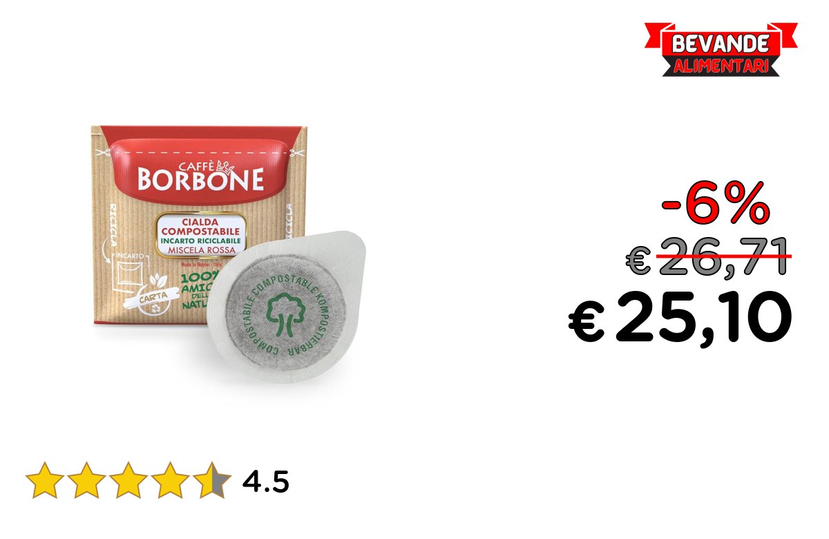 Caffè Borbone Cialda – fino al 6% di sconto Deal