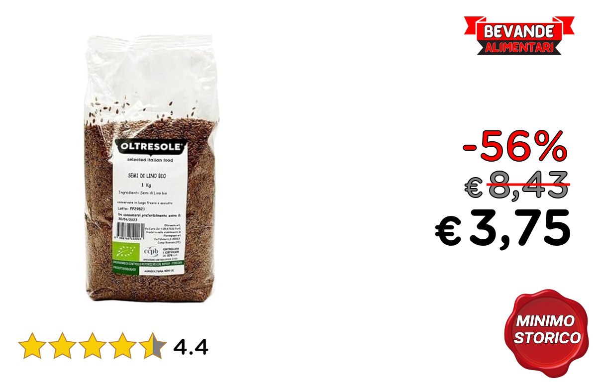 Oltresole Semi di Lino fino al 56% di sconto Deal