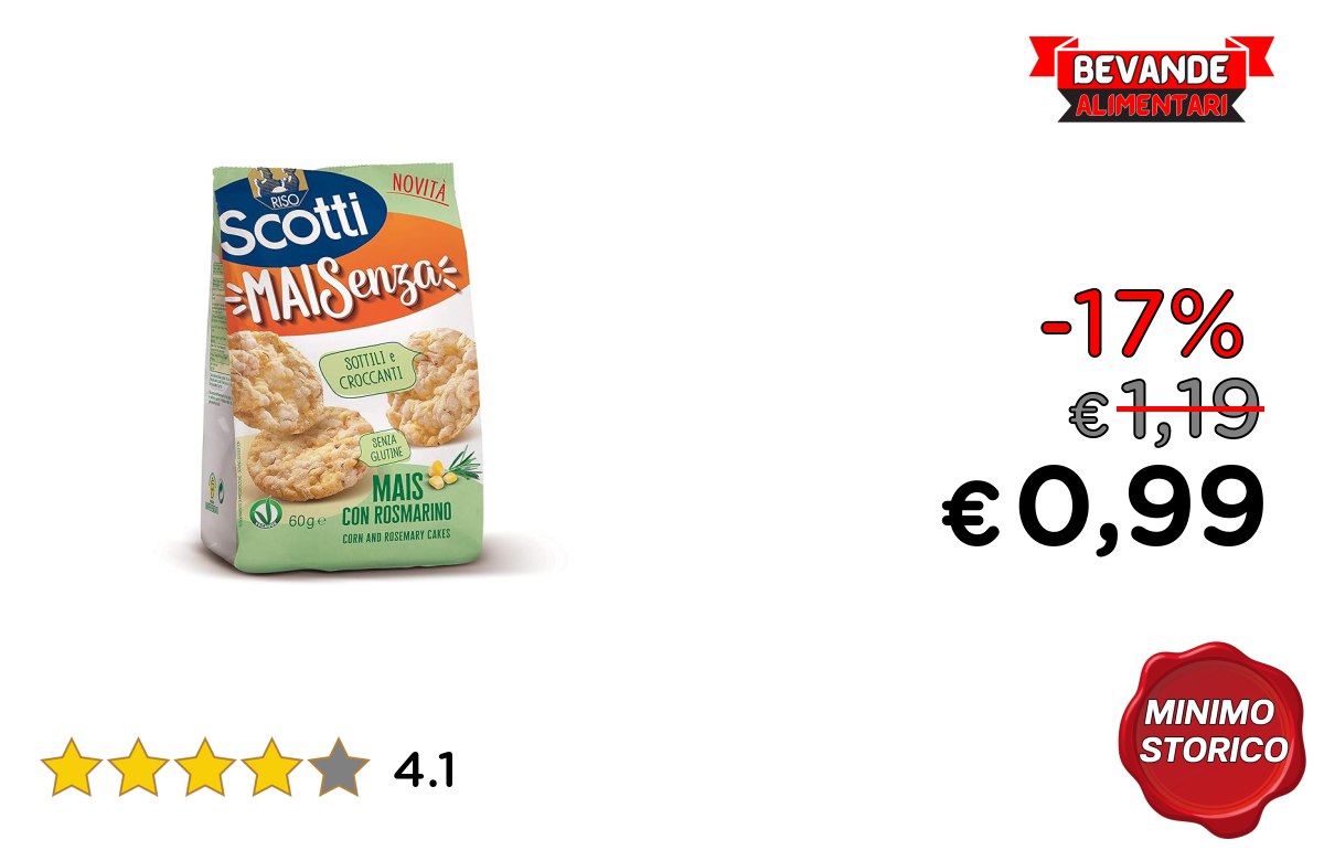 Riso Scotti Snack fino al 17% di sconto Offerta