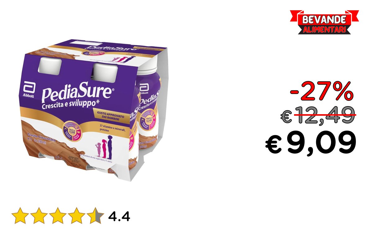 Pediasure Drink: fino al 27% di sconto Offerta