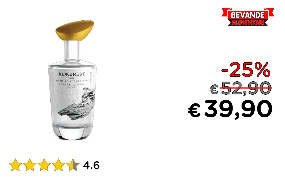 Alkkemist Gin – 25% di sconto Deal