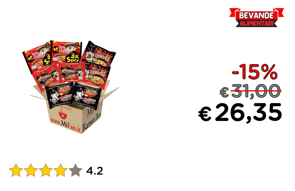 MiFan Ramyun Box fino al 15% di sconto sui Noodles