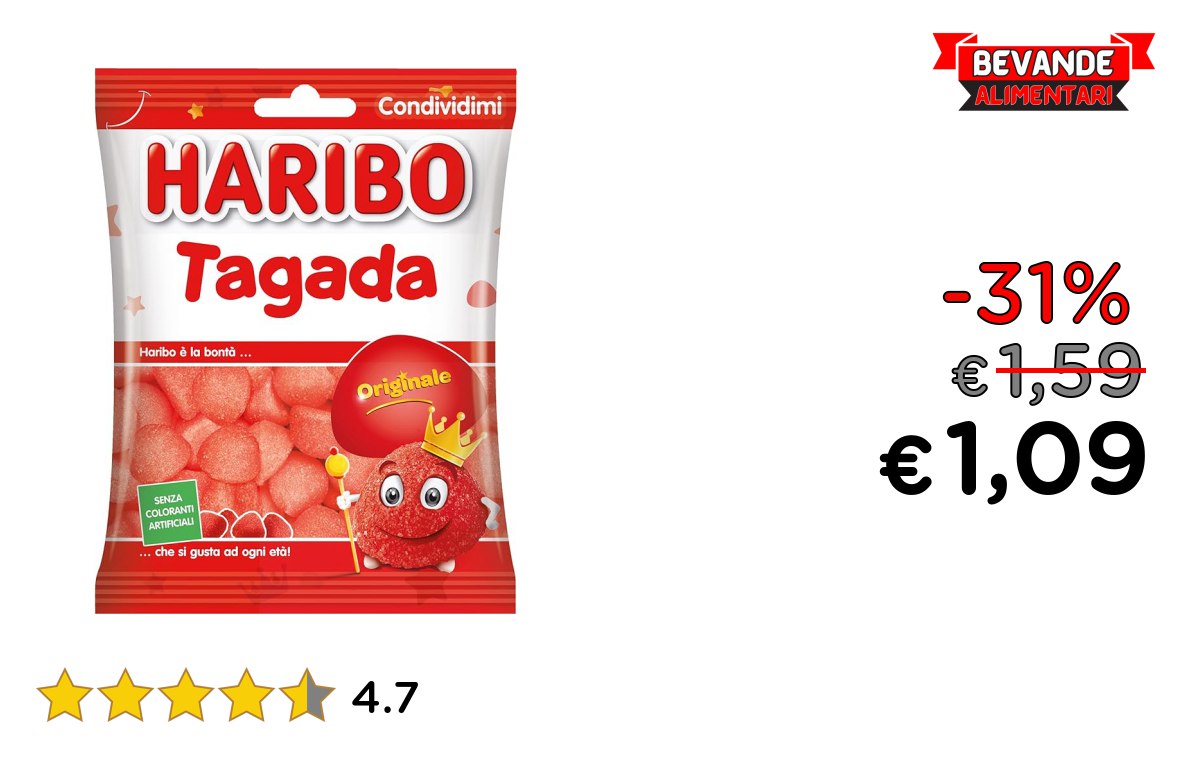 Haribo Tagada: fino al 31% di sconto Deal