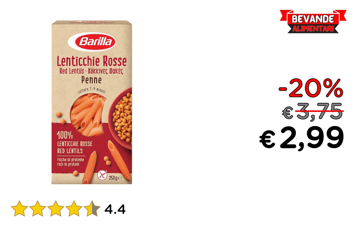 Barilla Pasta: fino al 20% di sconto Deal