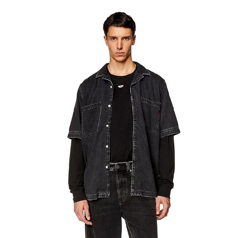 Diesel D-paroshort Camicia Uomo: fino al 30% di sconto