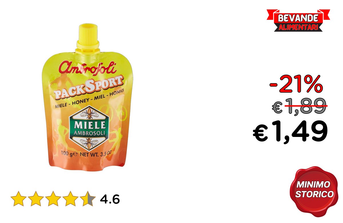 Ambrosoli Packsport Miele: fino al 21% di sconto Deal