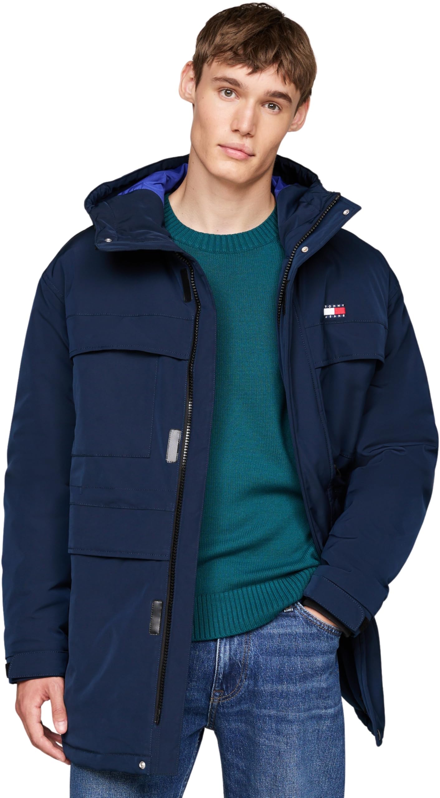 Tommy Jeans Uomo Parka Tech fino al 33% di Sconto