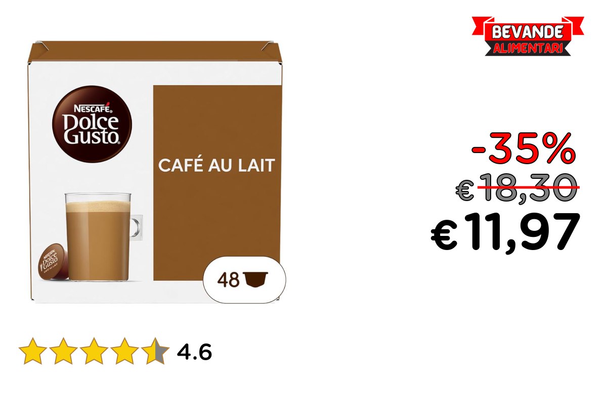 NESCAFÉ DOLCE GUSTO Caffè Latte fino al 35% di sconto