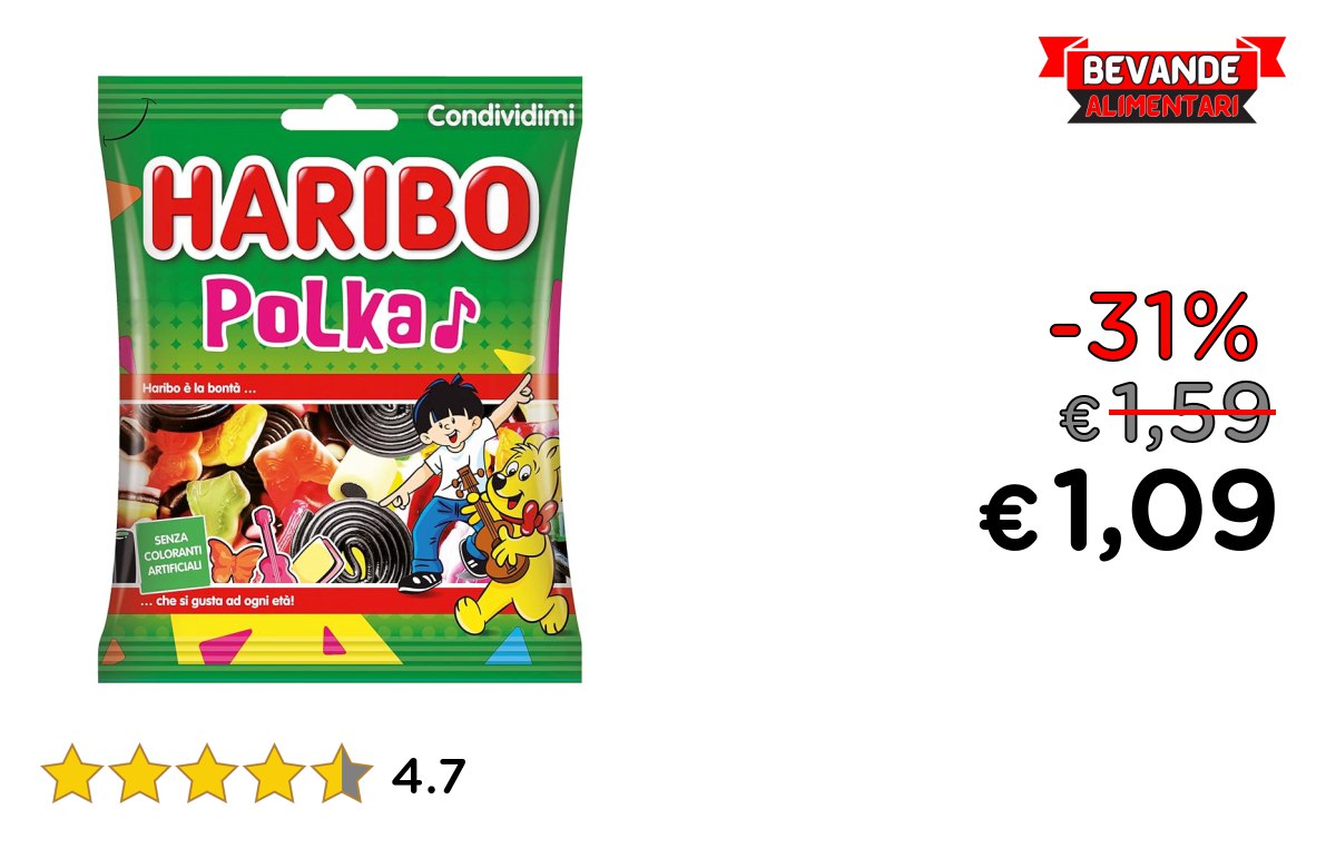 Haribo Polka: fino al 31% di sconto Deal