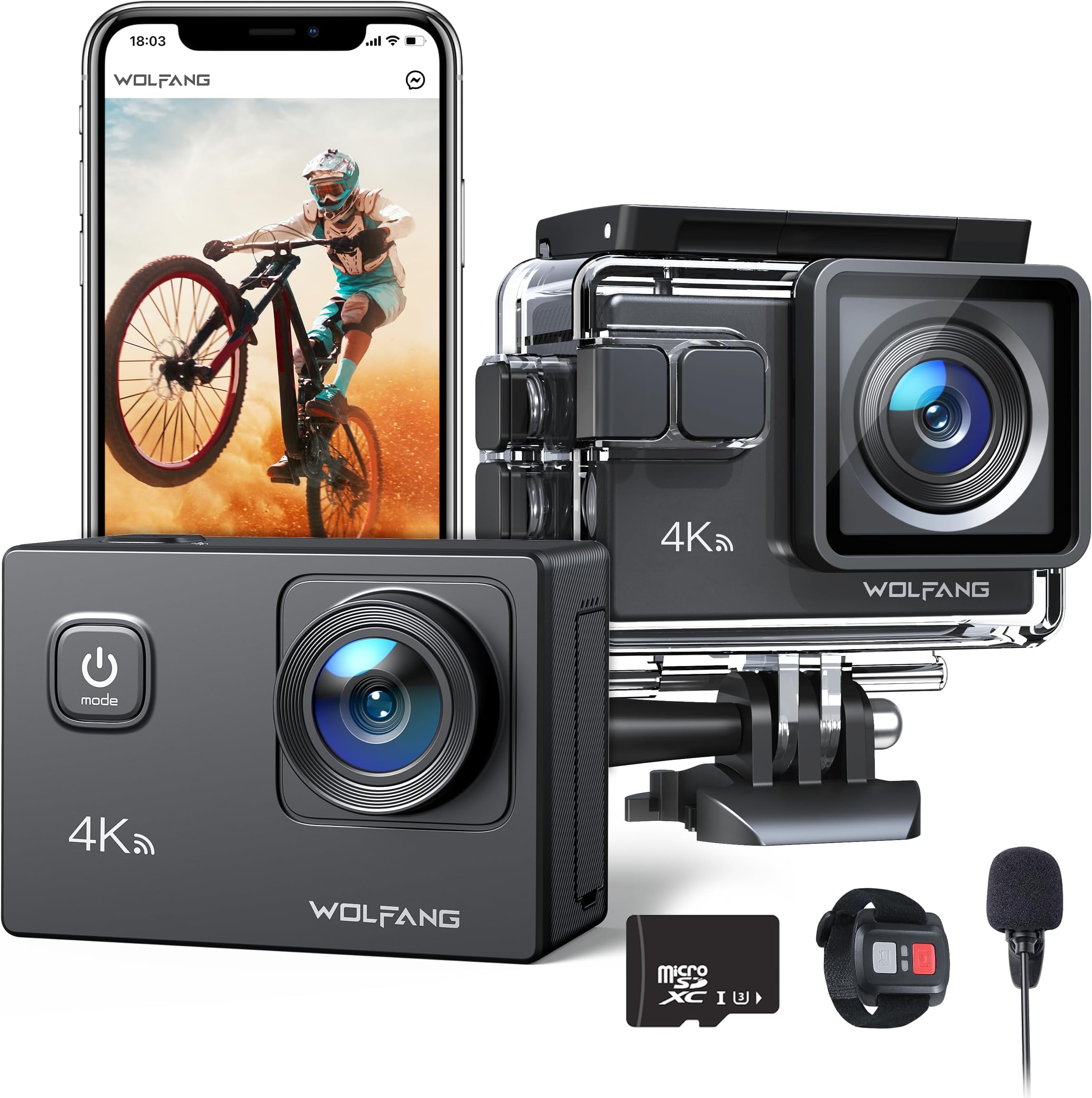 WOLFANG Action Cam GA100 fino al 7% di sconto