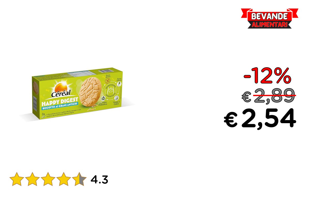 CÉRÉAL, HAPPY DIGEST fino al 12% di sconto Deal