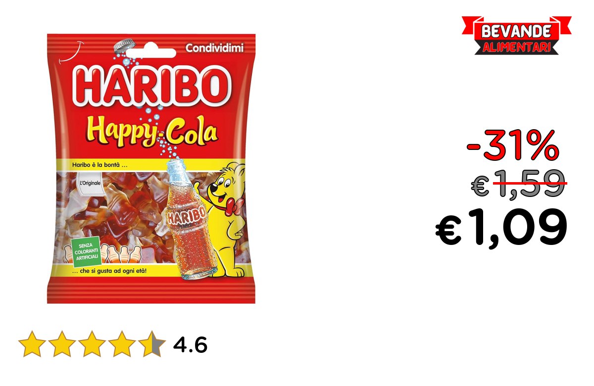 Haribo Happy Cola: fino al 31% di sconto Deal