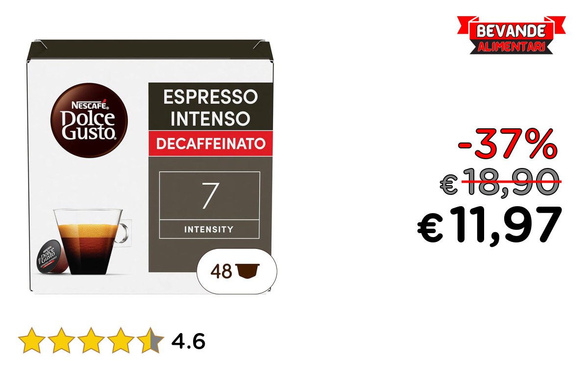 NESCAFÉ DOLCE GUSTO: fino al 37% di sconto su Capsule Deal