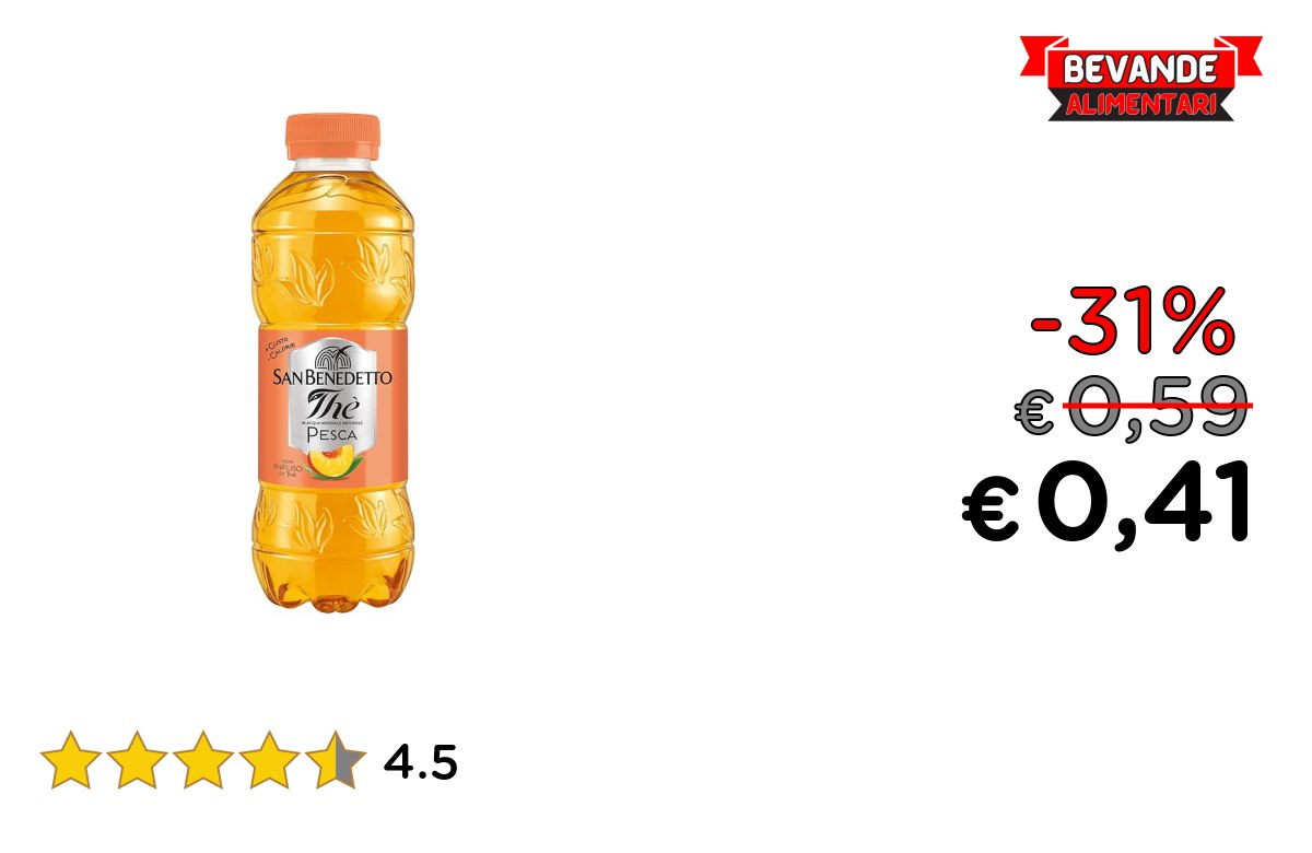 San Benedetto Thè Freddo alla Pesca: Fino al 31% di Sconto Deal
