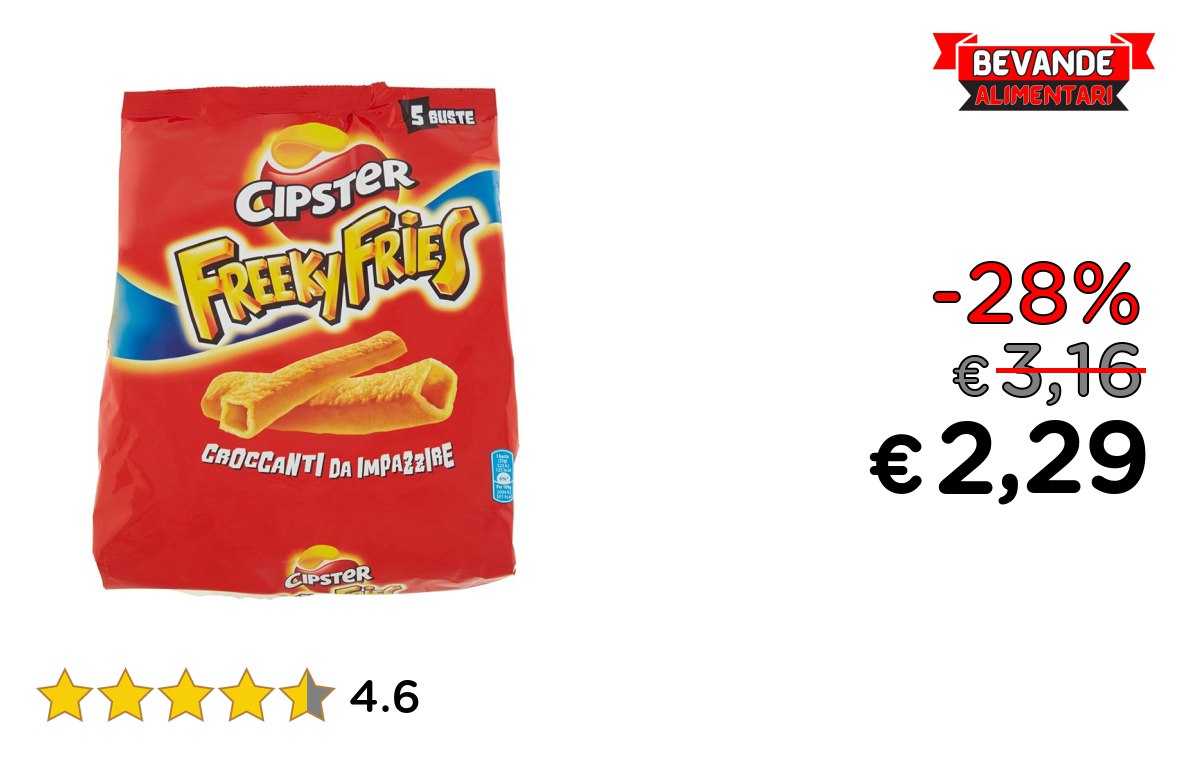 Cipster Freeky Fries fino al 28% di sconto Deal