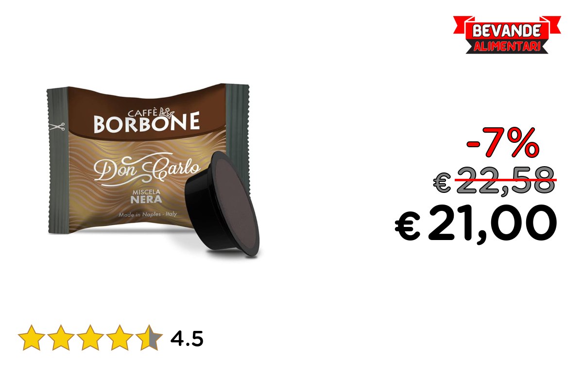 Caffè Borbone Don Carlo fino al 7% di sconto