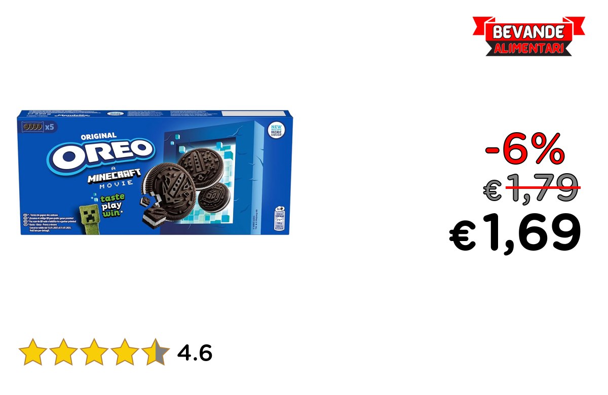 Oreo Original: fino al 6% di sconto su Amazon
