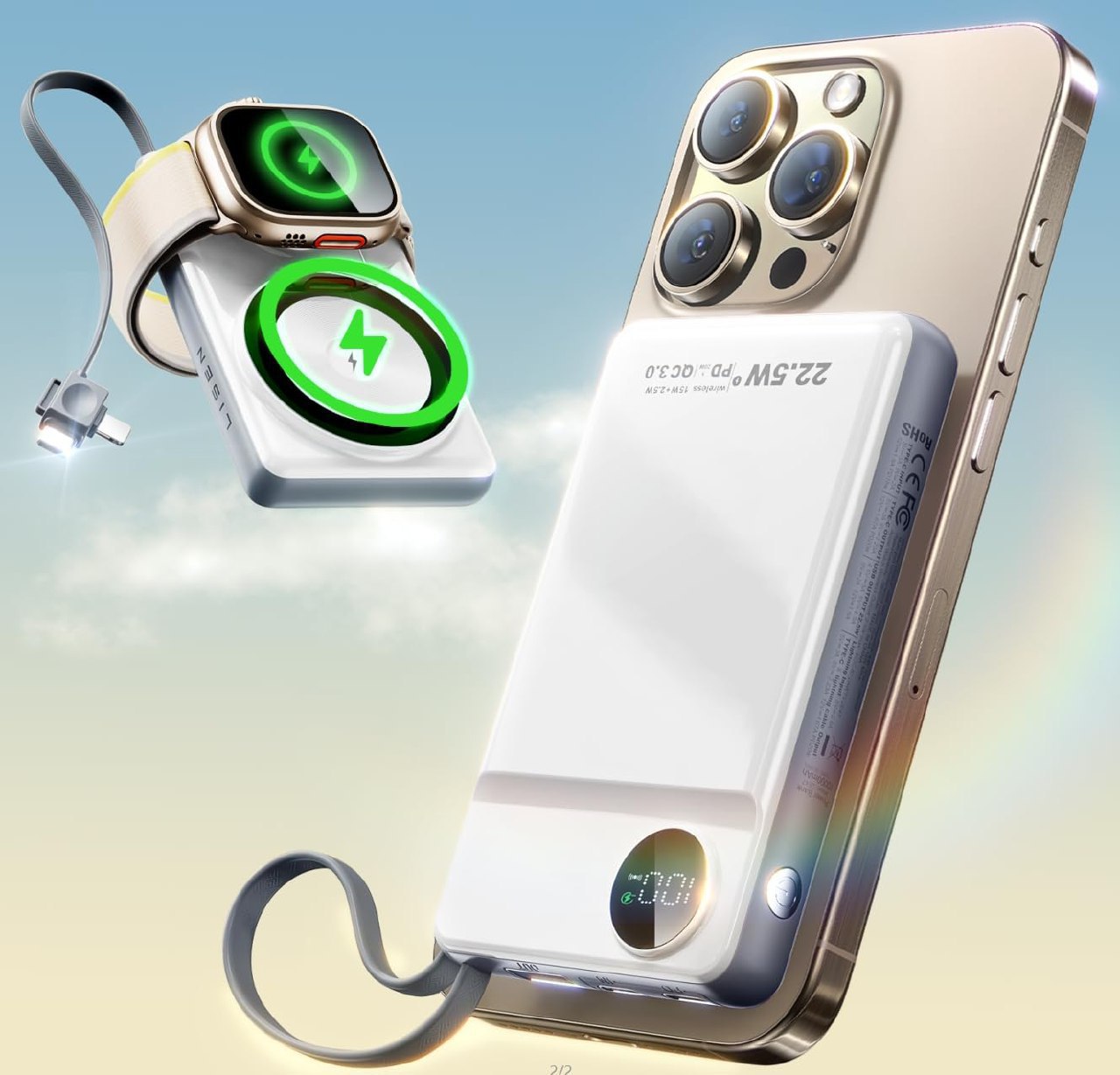 LISEN Power Bank per iPhone, fino al 41% di sconto