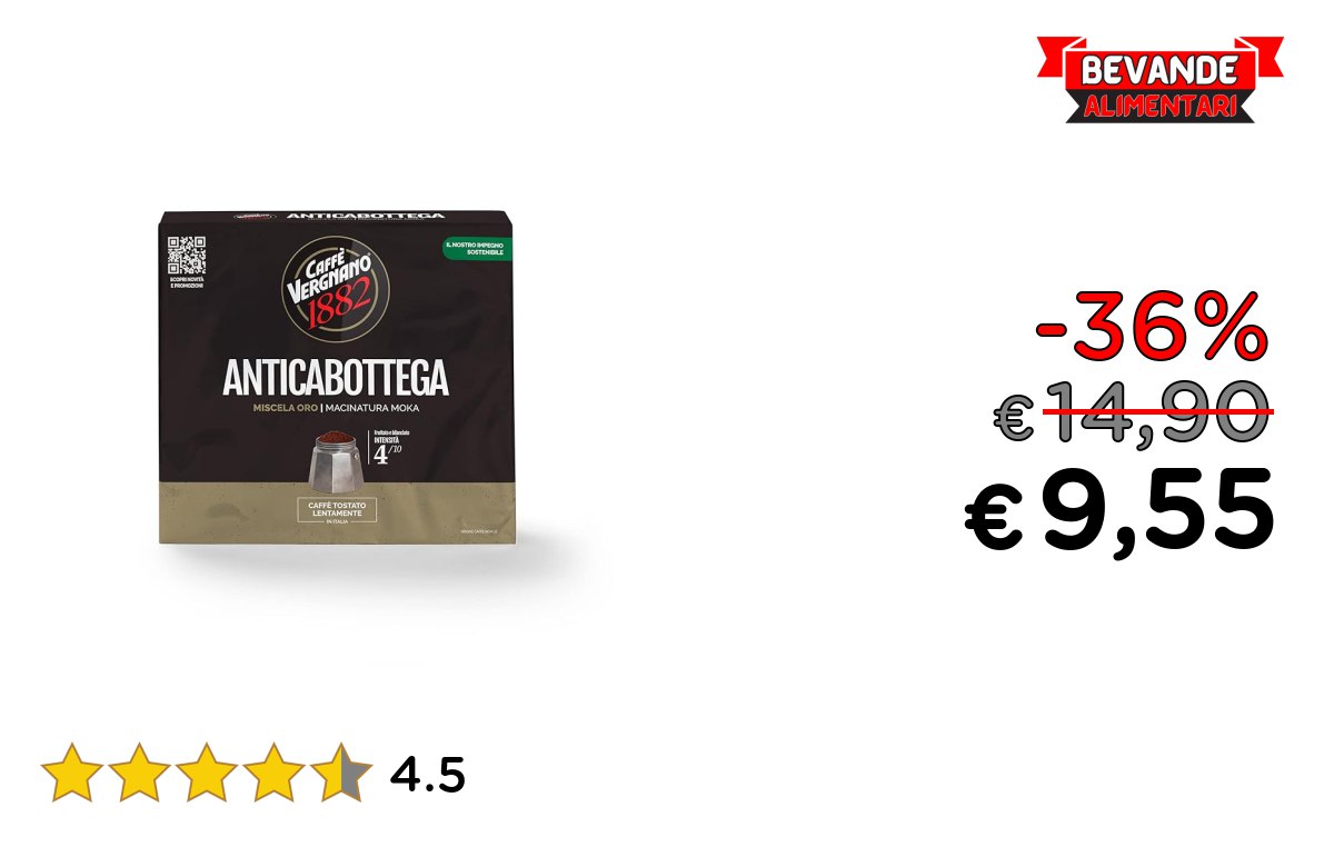 Caffè Vergnano 1882 fino al 36% di sconto – Offerta