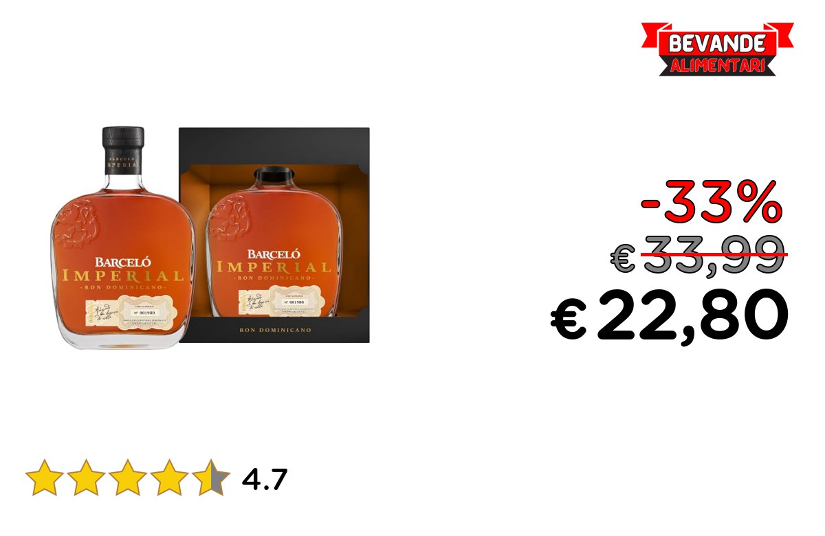 Ron Barceló Imperial: fino al 33% di sconto Deal