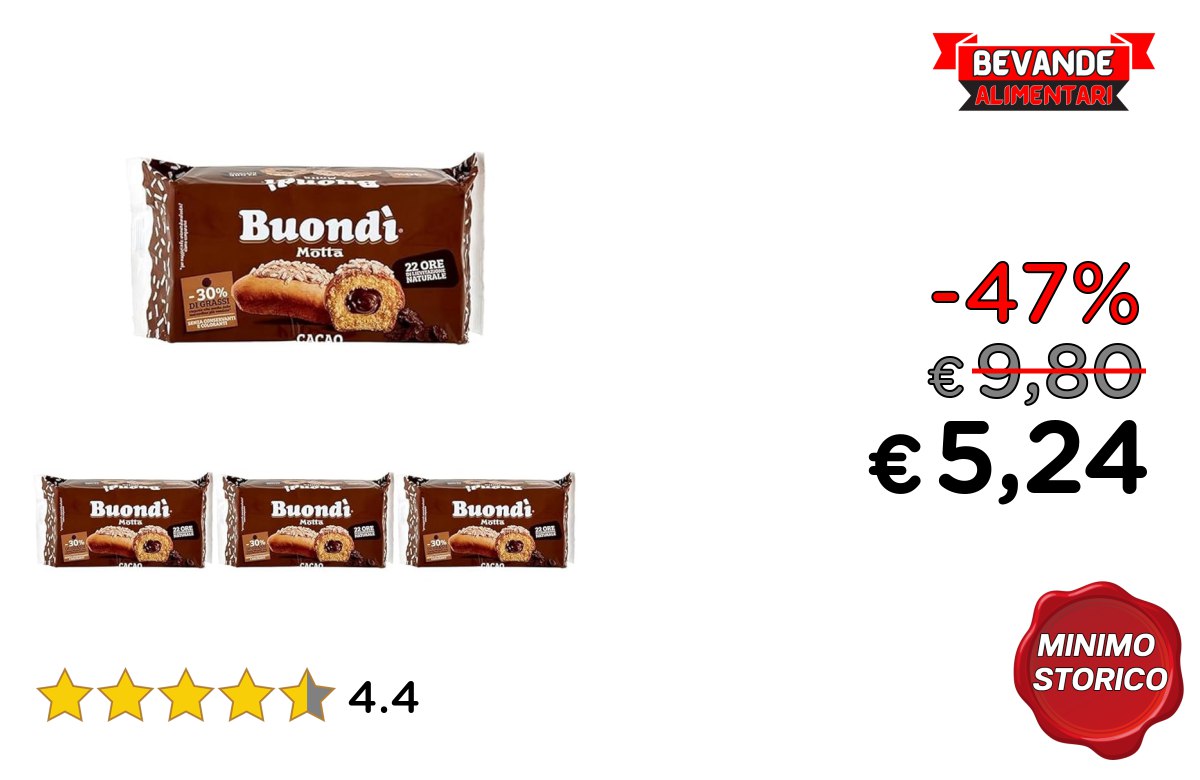 Bauli Bondì Cacao: fino al 47% di sconto Offerta