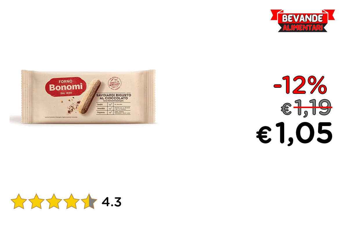 Forno Bonomi Savoiardi: fino al 12% offerta