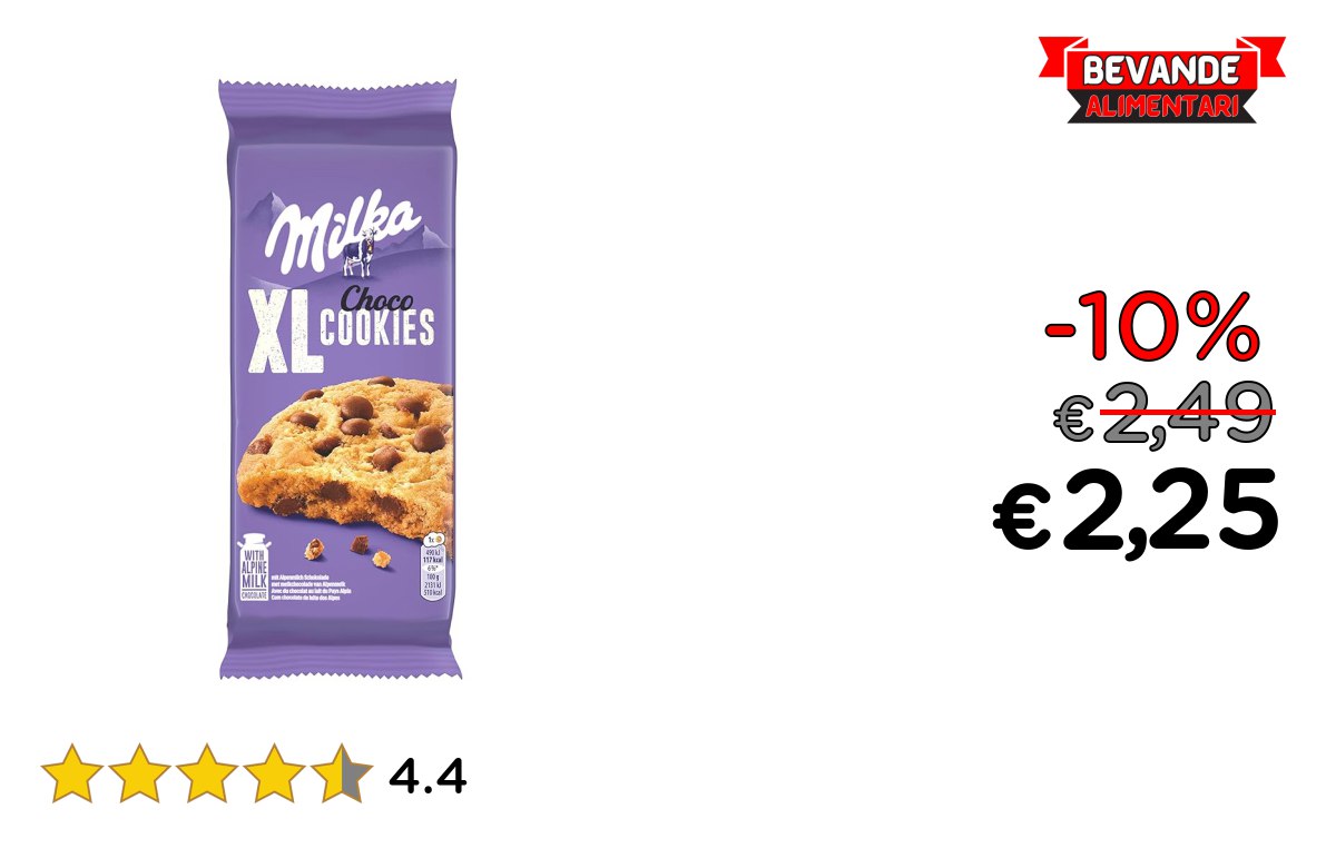 Milka Cookies XL Choco fino al 10% di sconto