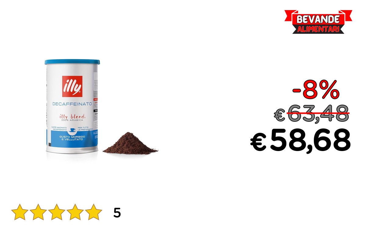 illy Caffè Macinato: fino al 8% di sconto Deal