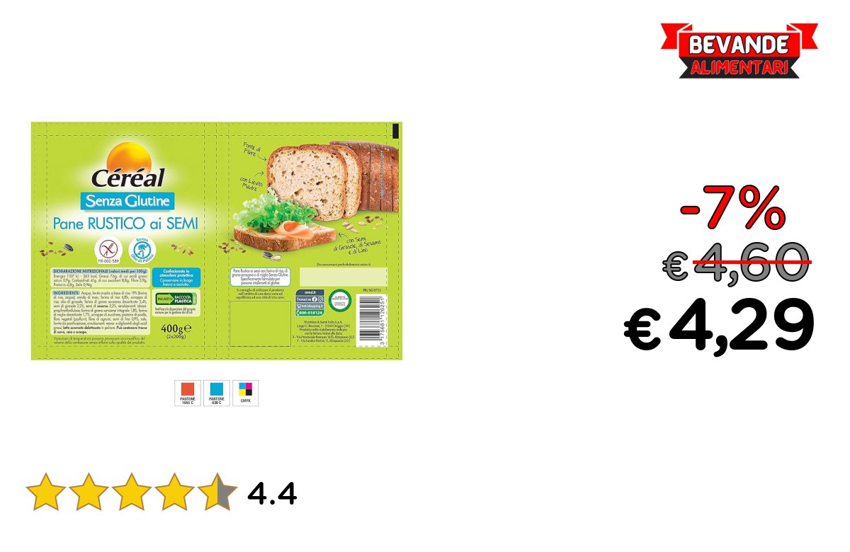 Céréal Pane Rustico ai Semi fino al 7% offerta Deal
