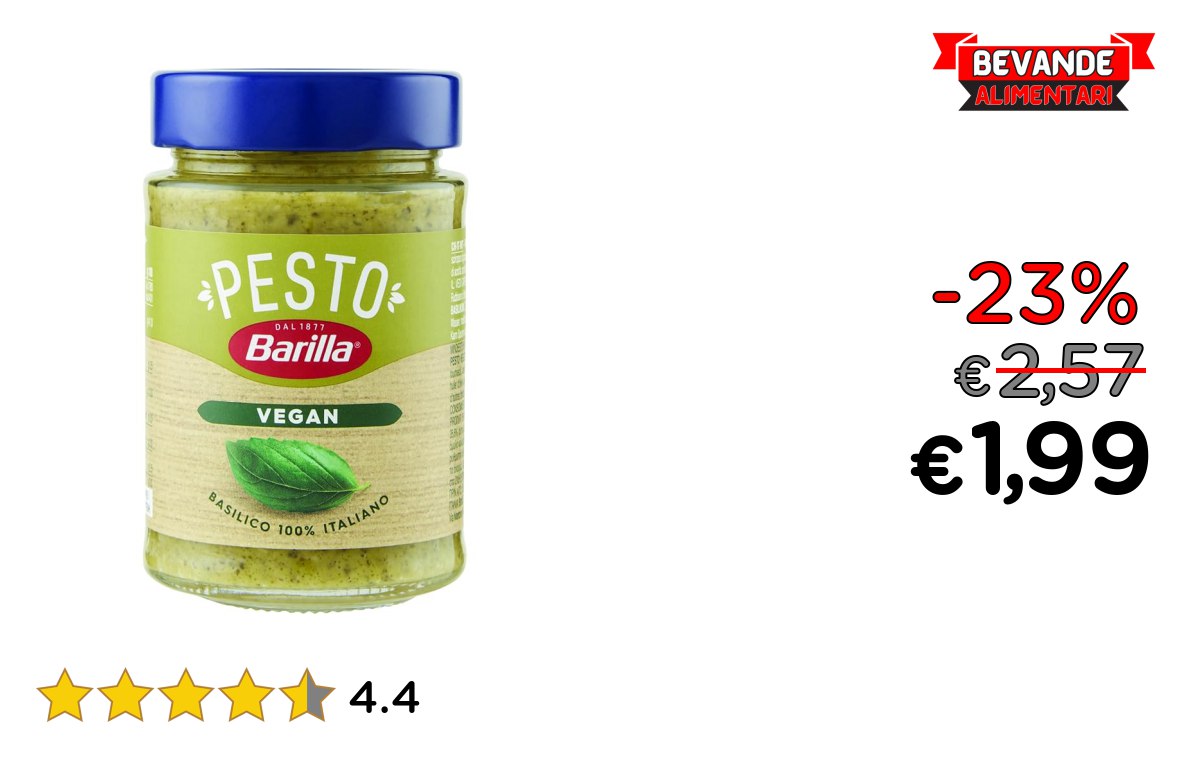Barilla Pesto al Basilico: fino al 23% di sconto Deal