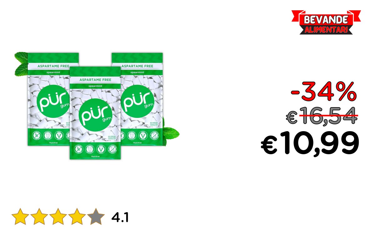 PUR Gum fino al 34% di sconto Deal