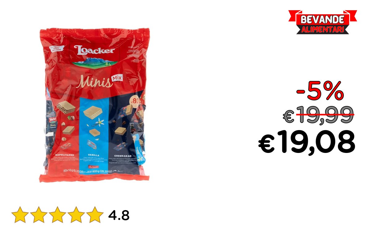 Loacker Party Pack XL: fino al 5% di sconto Deal