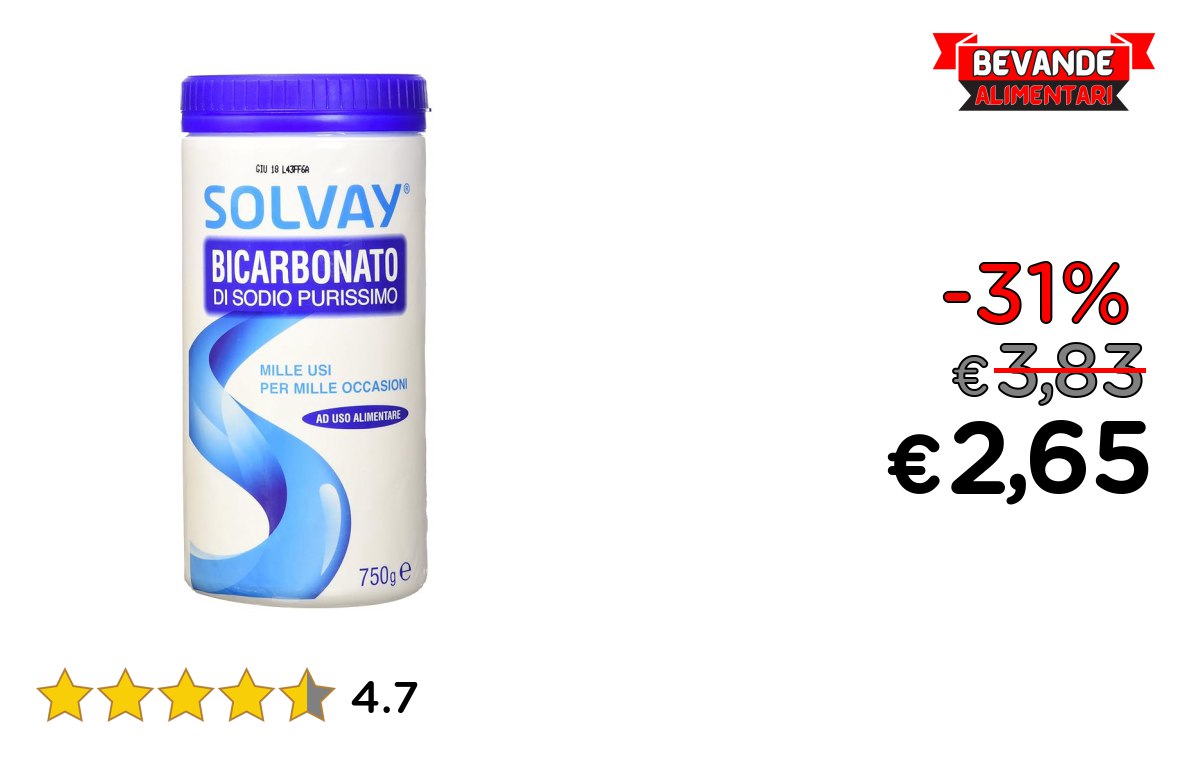 Solvay® Bicarbonato: fino al 31% di sconto Deal