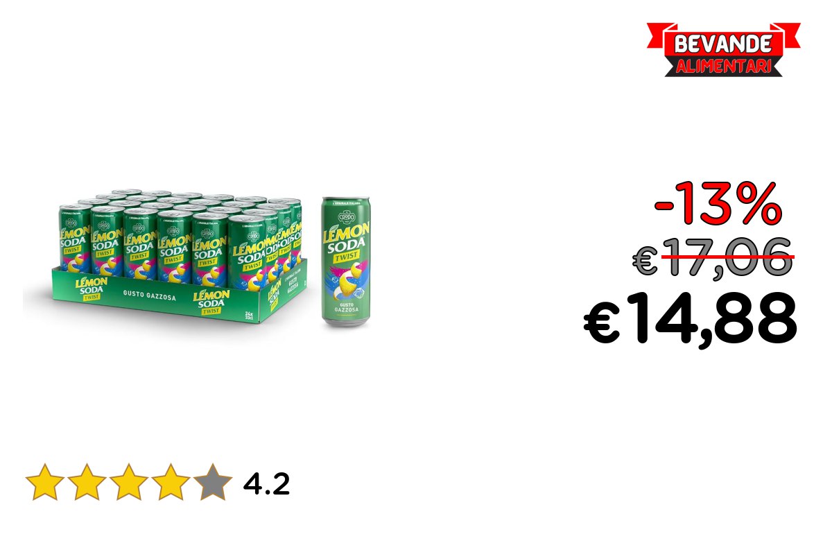 Lemonsoda Twist Lime: fino al 13% di sconto! Offerta